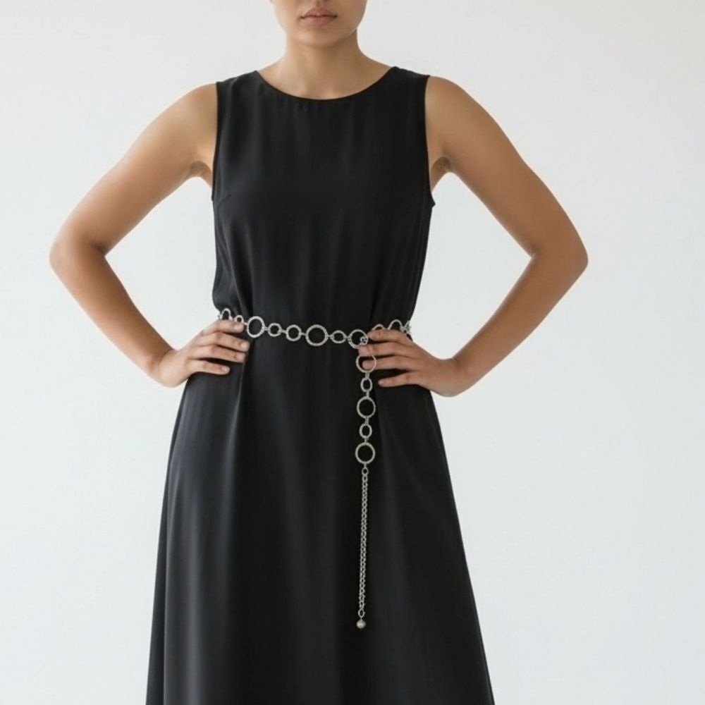 Elegant Silver Chain Belt or Necklace
